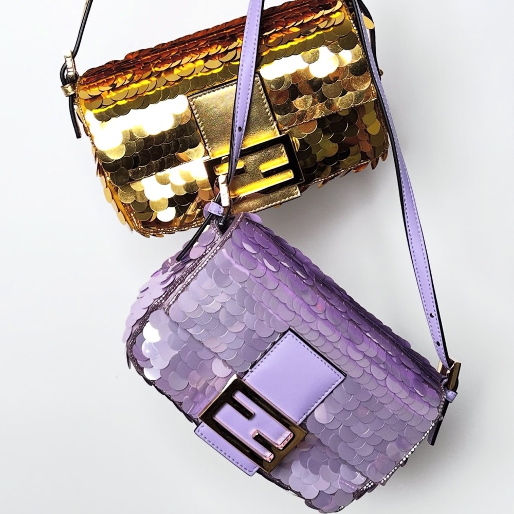 Fendi Mini Sequin Re-Edition Baguette 1997 Bag